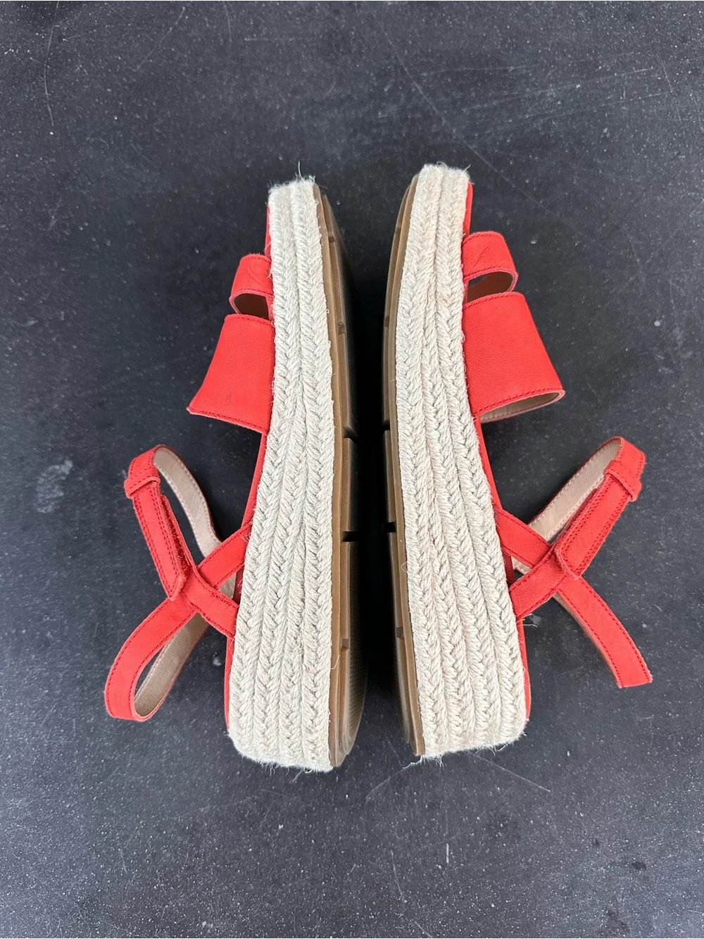 Eileen Fisher Devi Espadrille Strappy Platform Sandal Tangelo 8 1/2